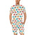 Elephant Colorful Print Pattern Men's Romper