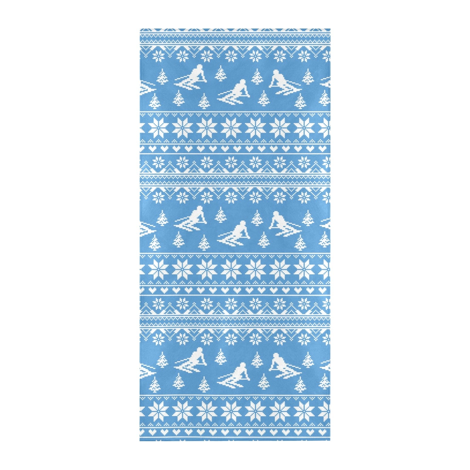 Ski Knit Pattern Print Design LKS302 Beach Towel 32" x 71"