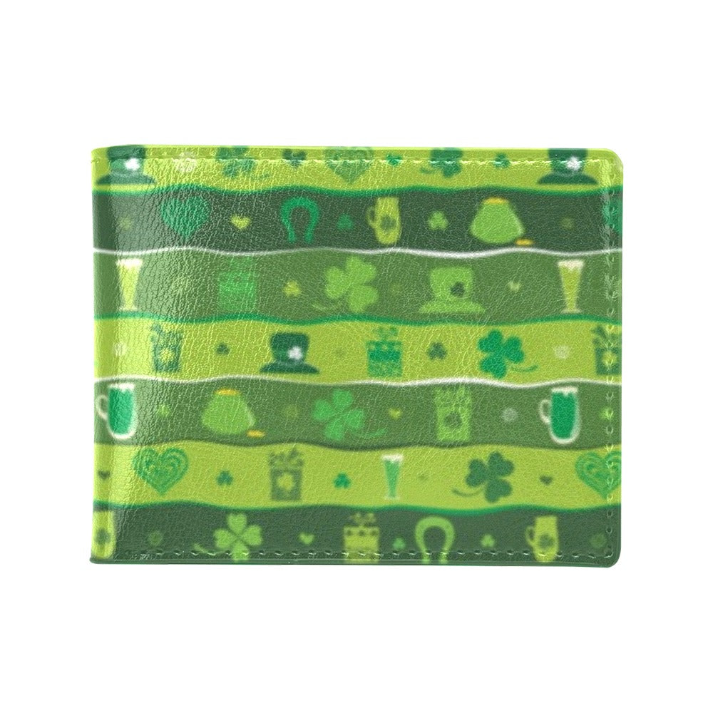 Shamrock Print Design LKS303 Men's ID Card Wallet