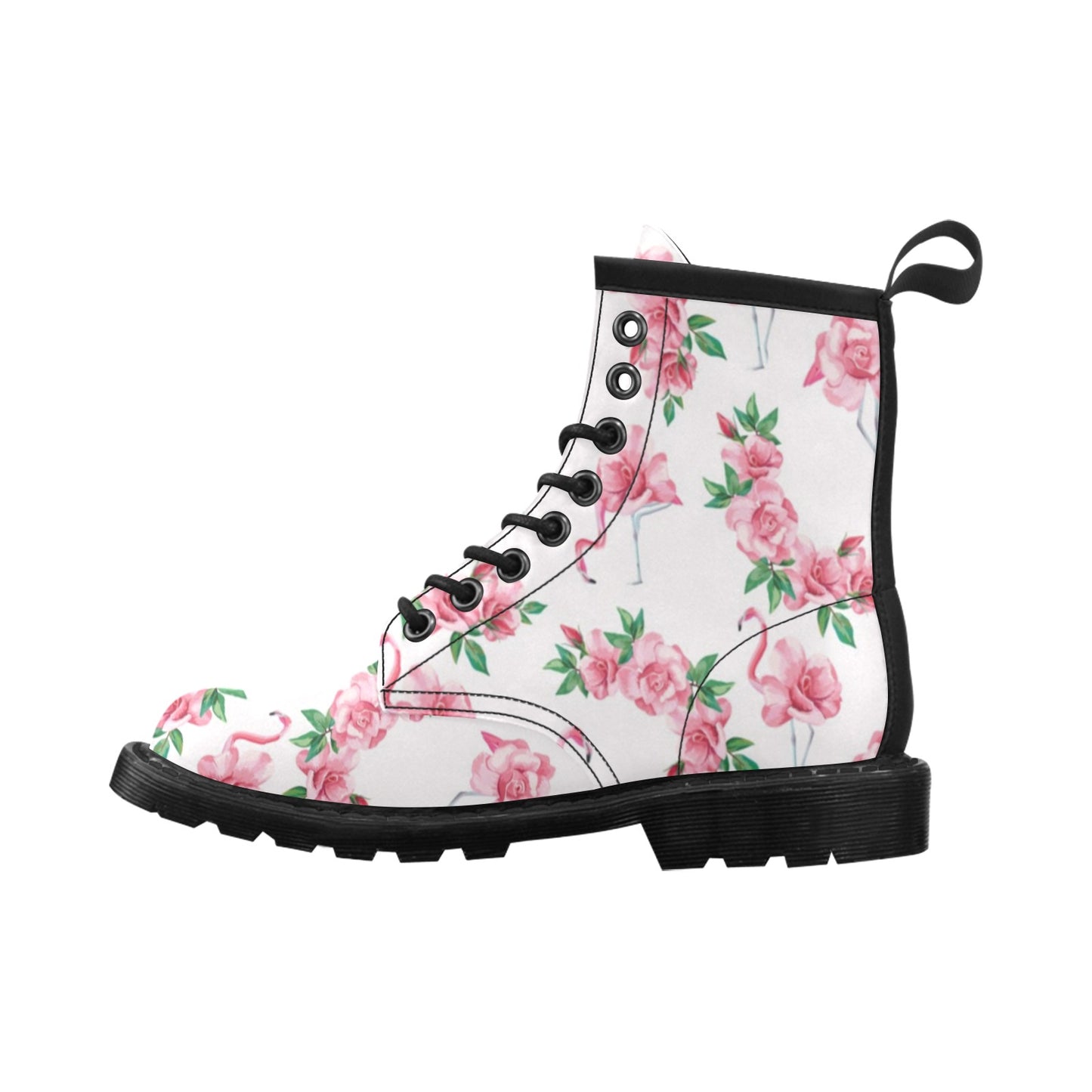 Flamingo Rose Pattern Women's Boots