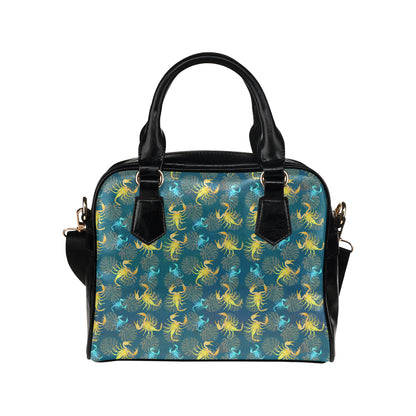 Scorpion Pattern Print Design 02 Shoulder Handbag