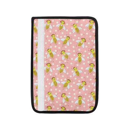 Bee Pattern Print Design BEE07 Car Seat Belt Cover