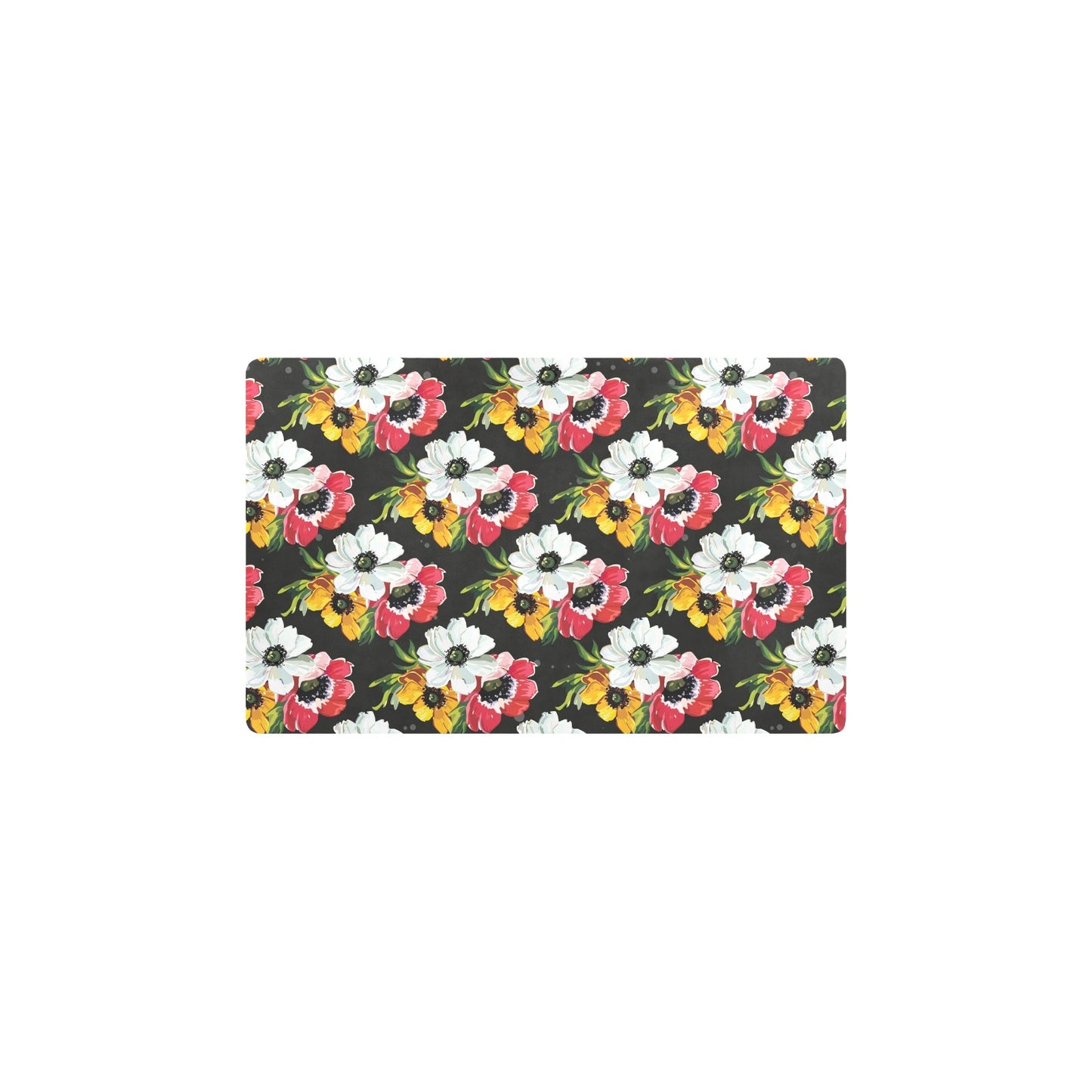 Anemone Pattern Print Design AM07 Kitchen Mat
