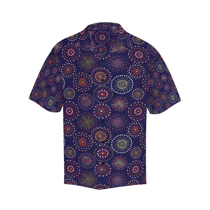 Firework Flower Style Print Design LKS302 Men's Hawaiian Shirt