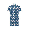 Baseball Star Print Pattern Men's Romper