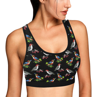 Birds Pattern Print Design 06 Sports Bra