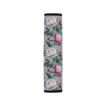 Peony Pattern Print Design PE01 Car Seat Belt Cover