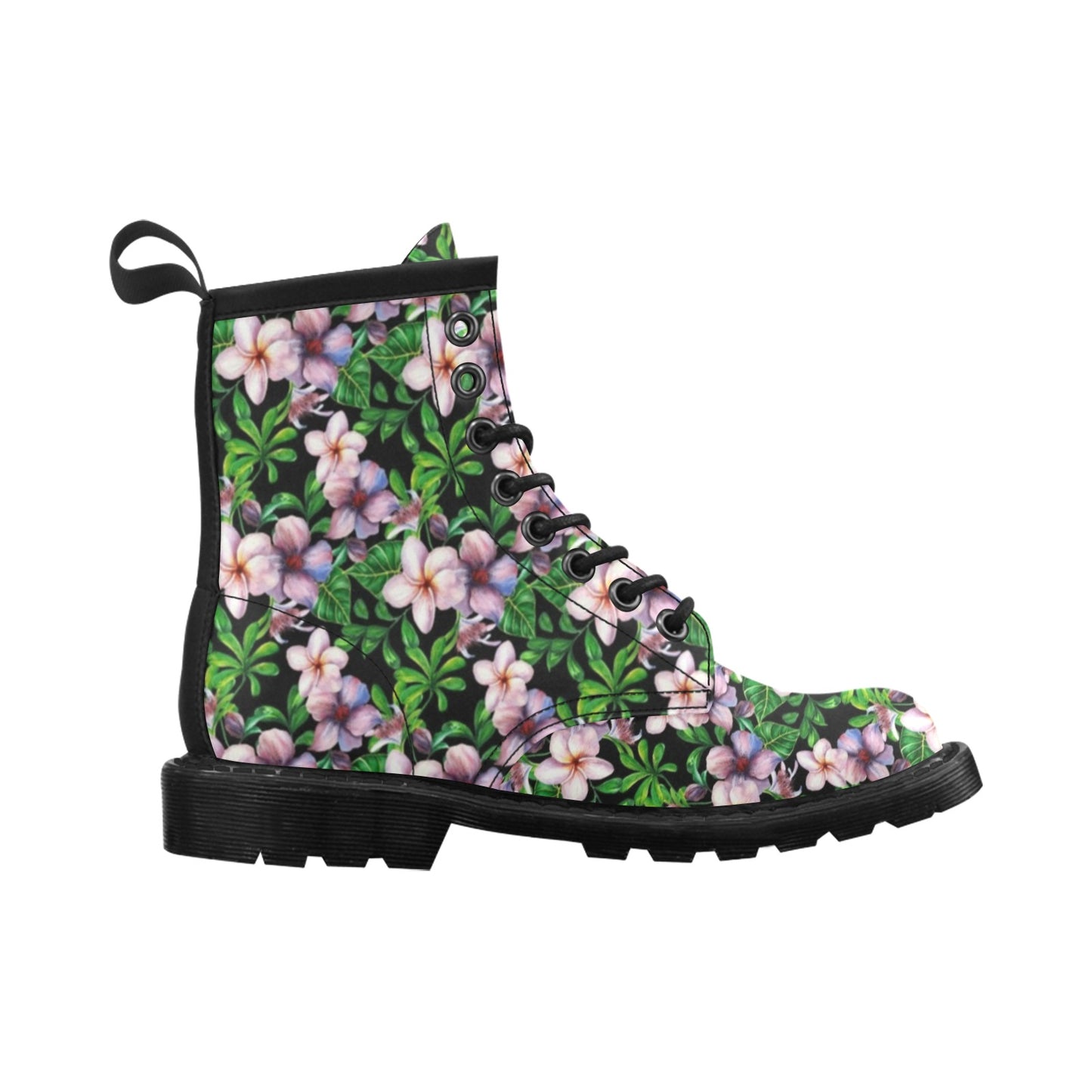 Plumeria Pattern Print Design PM01 Women's Boots