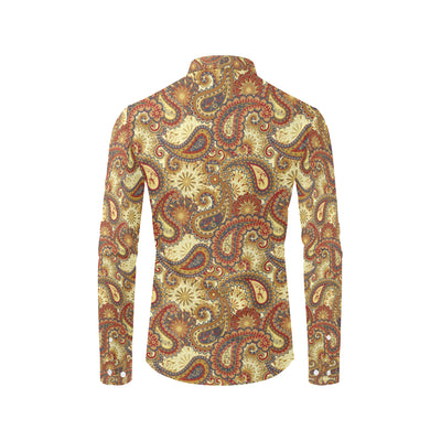 Boho Pattern Print Design 08 Men's Long Sleeve Shirt