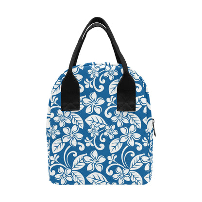 Plumeria Pattern Print Design PM013 Insulated Lunch Bag