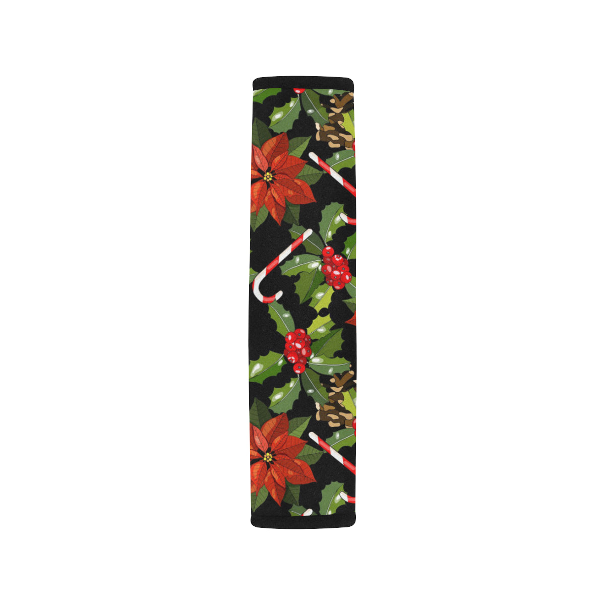 Poinsettia Pattern Print Design POT01 Car Seat Belt Cover
