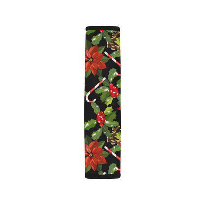 Poinsettia Pattern Print Design POT01 Car Seat Belt Cover