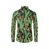 Hawaiian Flower Tropical Palm Leaves Men's Long Sleeve Shirt