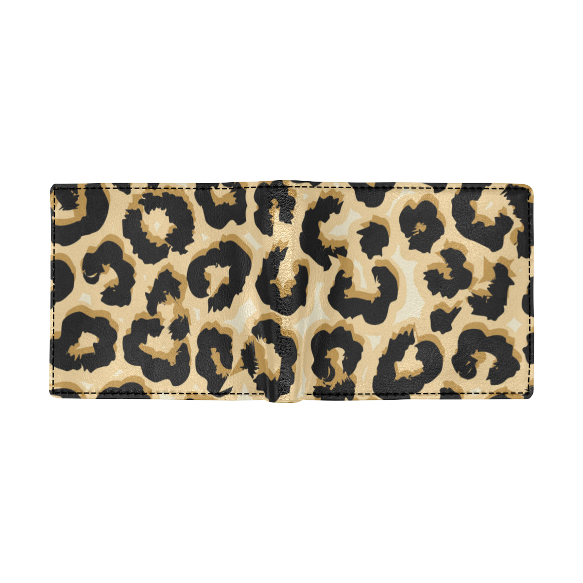 Jaguar Skin Pattern Print Design 02 Men's ID Card Wallet