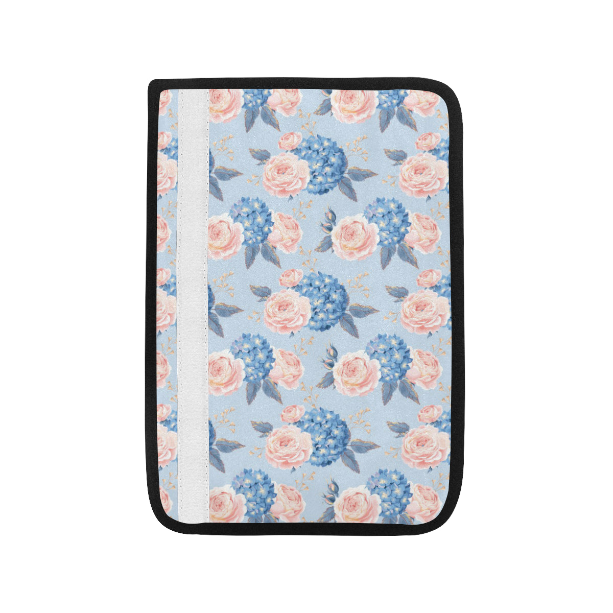 Hydrangea Pattern Print Design HD06 Car Seat Belt Cover