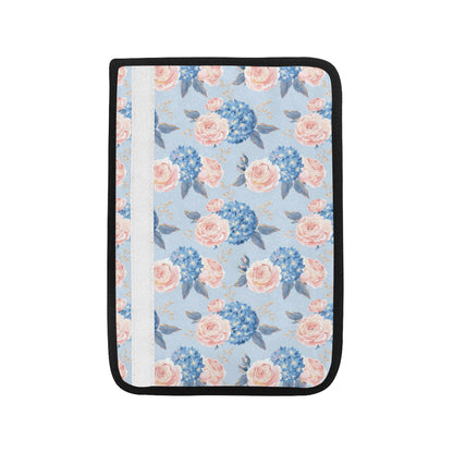 Hydrangea Pattern Print Design HD06 Car Seat Belt Cover