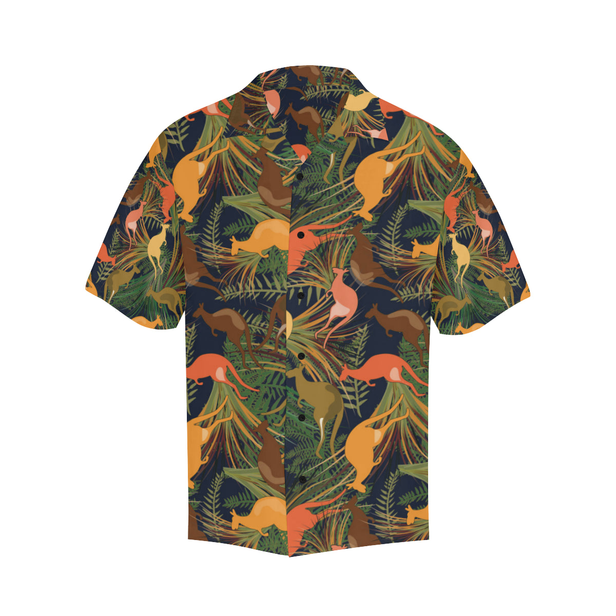 Kangaroos Pattern Print Design 07 Men's Hawaiian Shirt