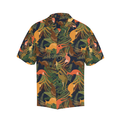 Kangaroos Pattern Print Design 07 Men's Hawaiian Shirt