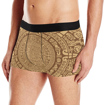Mayan Pattern Print Design 01 Men's Boxer Briefs
