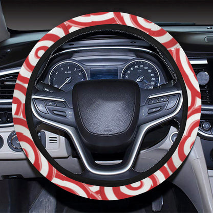 Candy Pattern Print Design 03 Steering Wheel Cover with Elastic Edge