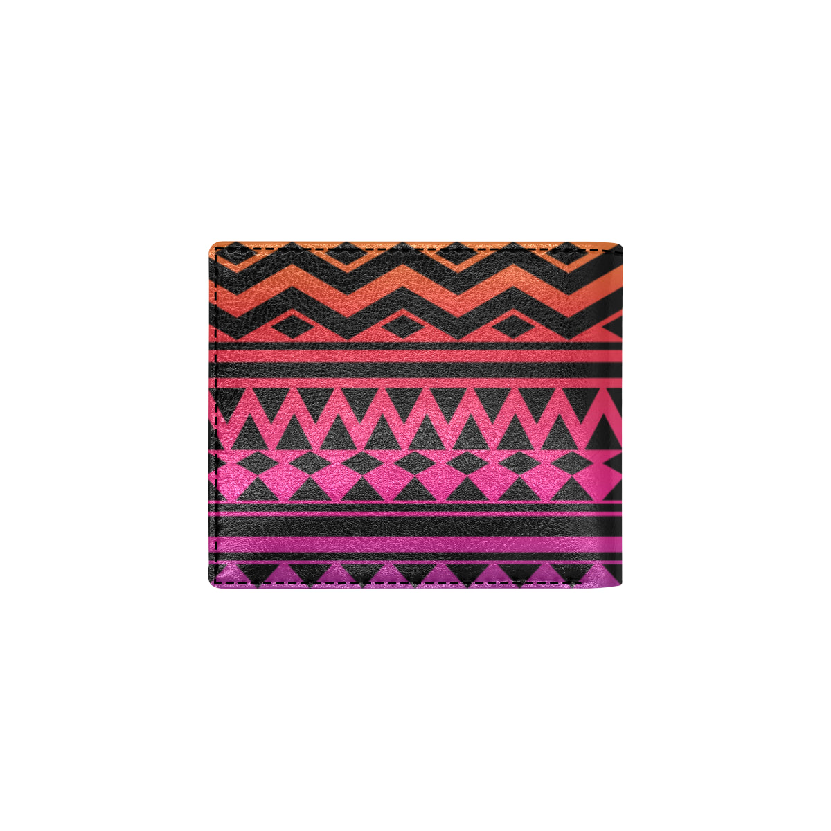 Rainbow Tribal Pattern Print Design A02 Men's ID Card Wallet
