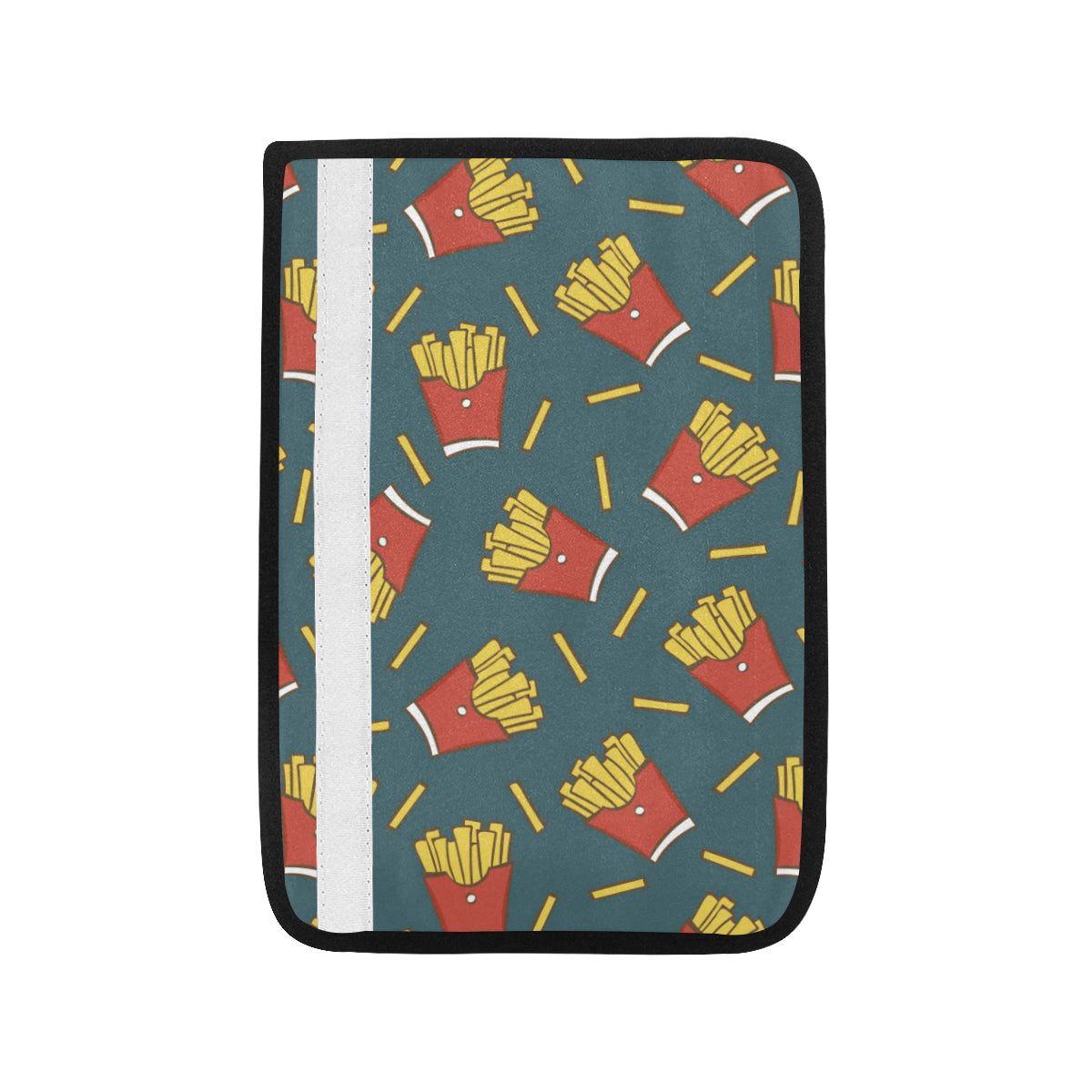 French Fried Pattern Print Design 04 Car Seat Belt Cover