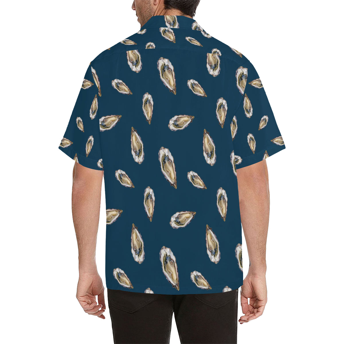 Oyster Pattern Print Design 03 Men's Hawaiian Shirt