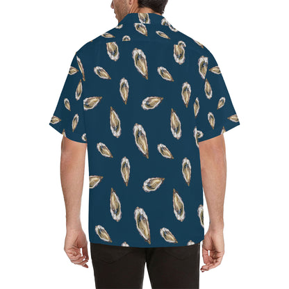 Oyster Pattern Print Design 03 Men's Hawaiian Shirt