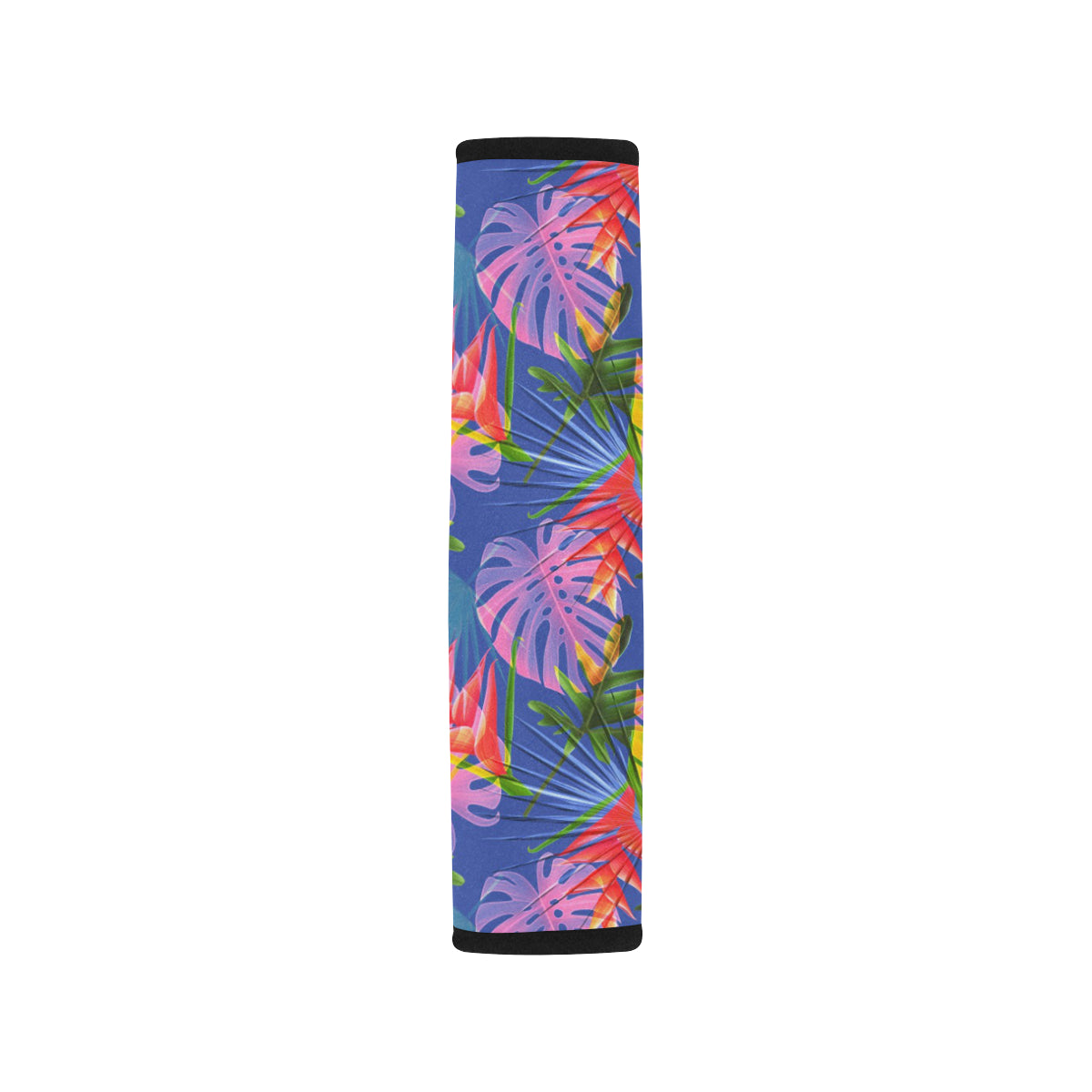 Tropical Flower Pattern Print Design TF025 Car Seat Belt Cover