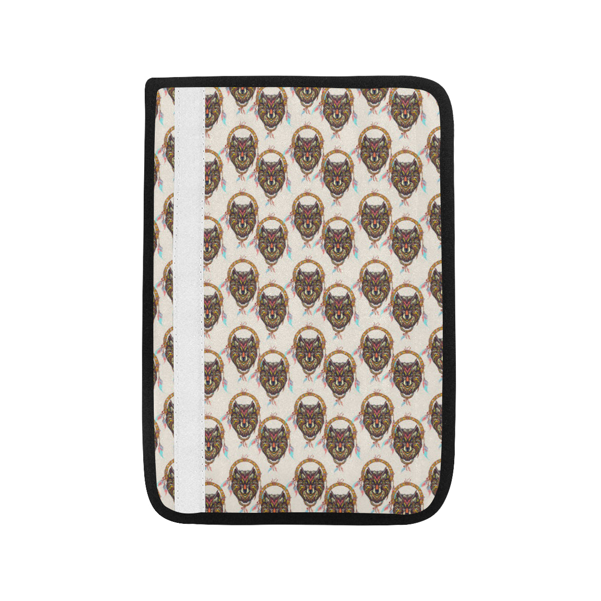 Wolf Tribal Dream Catcher Design Print Car Seat Belt Cover