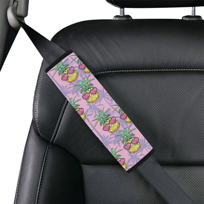 Pineapple Pattern Print Design PP06 Car Seat Belt Cover