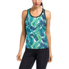 Brightness Tropical Palm Leaves Women's Racerback Tank Top