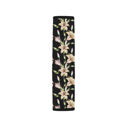 Lily Pattern Print Design LY05 Car Seat Belt Cover