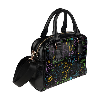 Math Pattern Print Design 03 Shoulder Handbag
