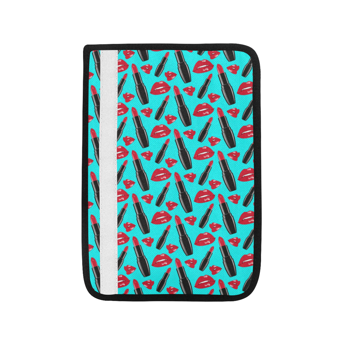 Lipstick Pattern Print Design LT02 Car Seat Belt Cover