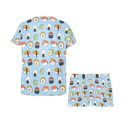 Sushi Print Design LKS303 Women's Short Pajama Set