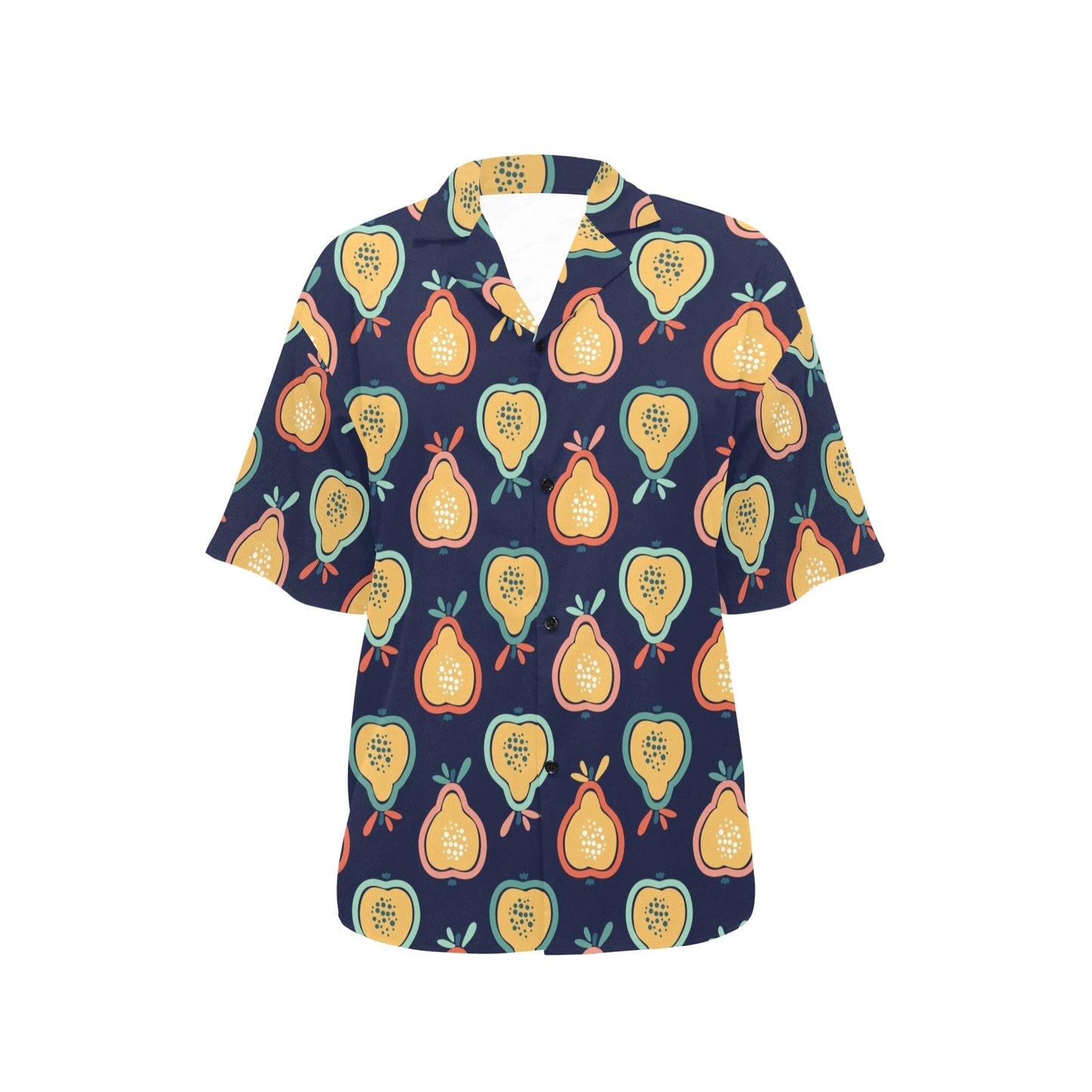 Pear Pattern Print Design PE03 Women's Hawaiian Shirt