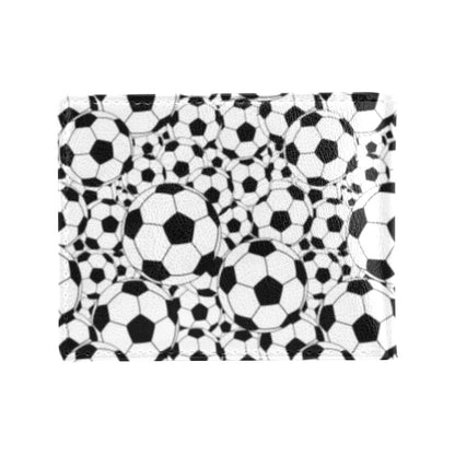 Soccer Ball Print Design LKS301 Men's ID Card Wallet