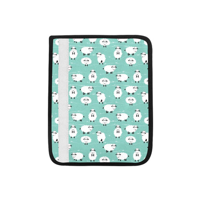 Sheep Print Design LKS404 Car Seat Belt Cover