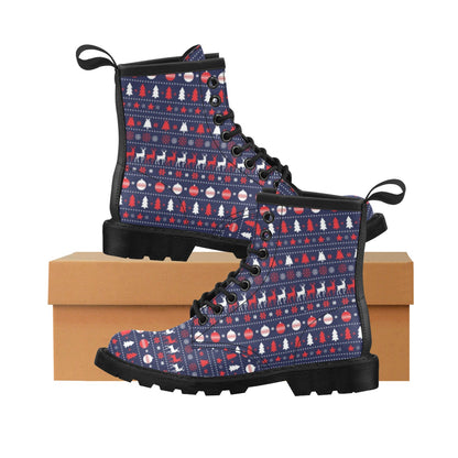 Reindeer Print Design LKS404 Women's Boots