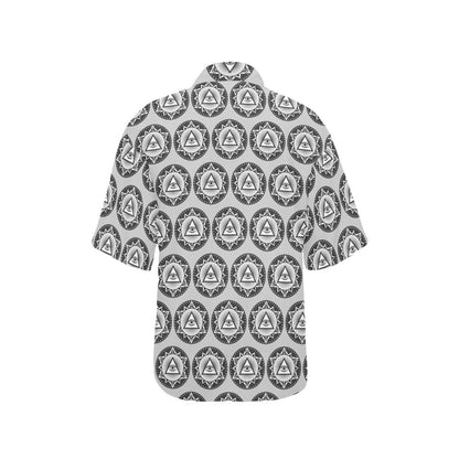 Third Eye Print Design LKS301 Women's Hawaiian Shirt