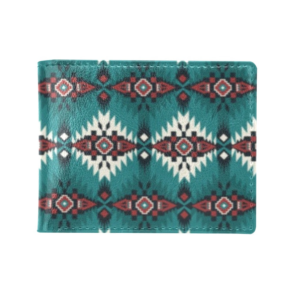 Southwest Pattern Print Design LKS308 Men's ID Card Wallet