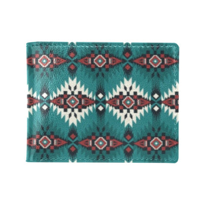 Southwest Pattern Print Design LKS308 Men's ID Card Wallet