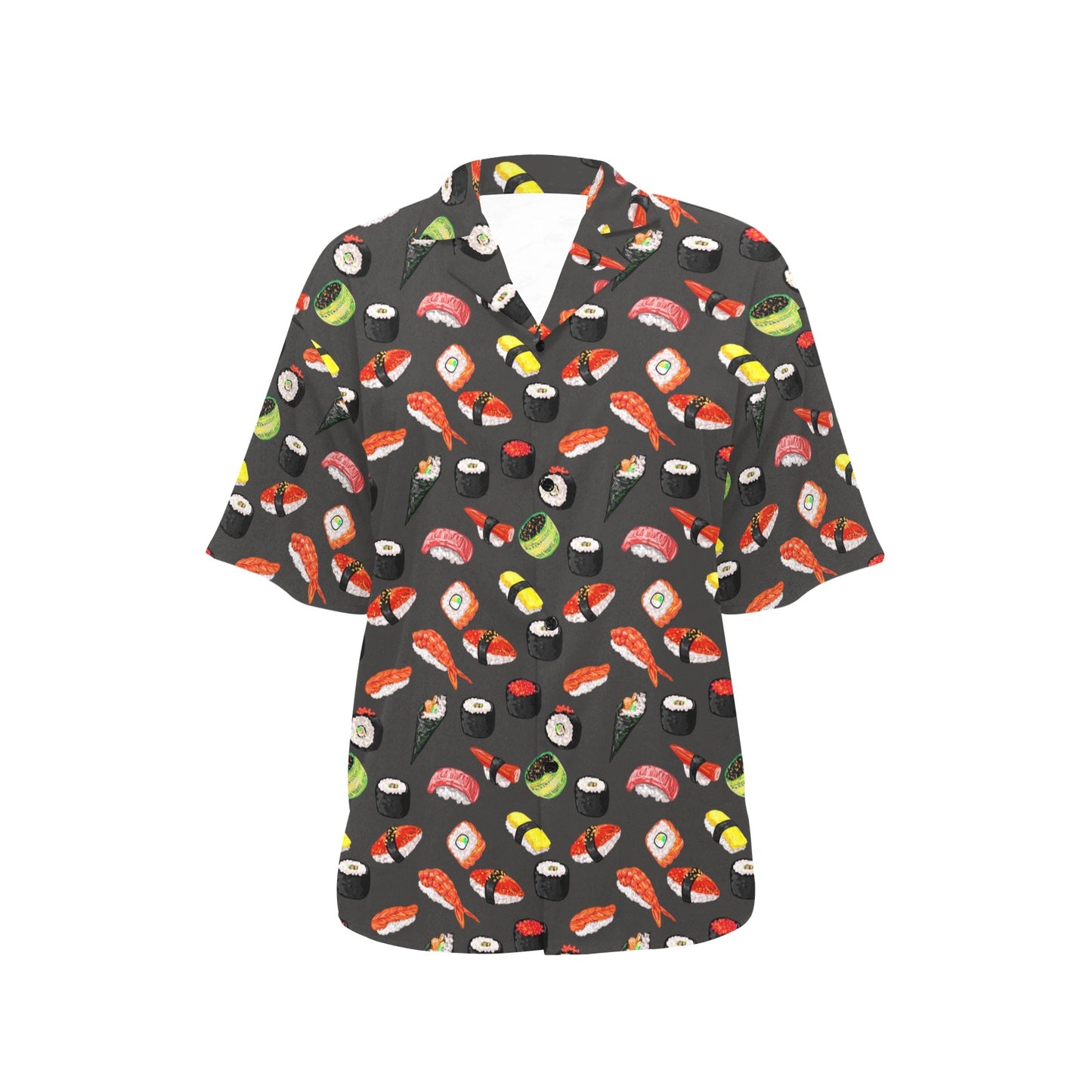 Sushi Design Print Women's Hawaiian Shirt
