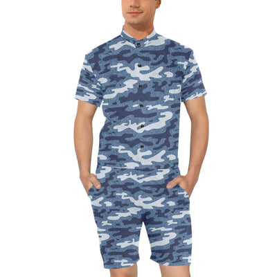 Jean Camouflage Pattern Print Design 05 Men's Romper