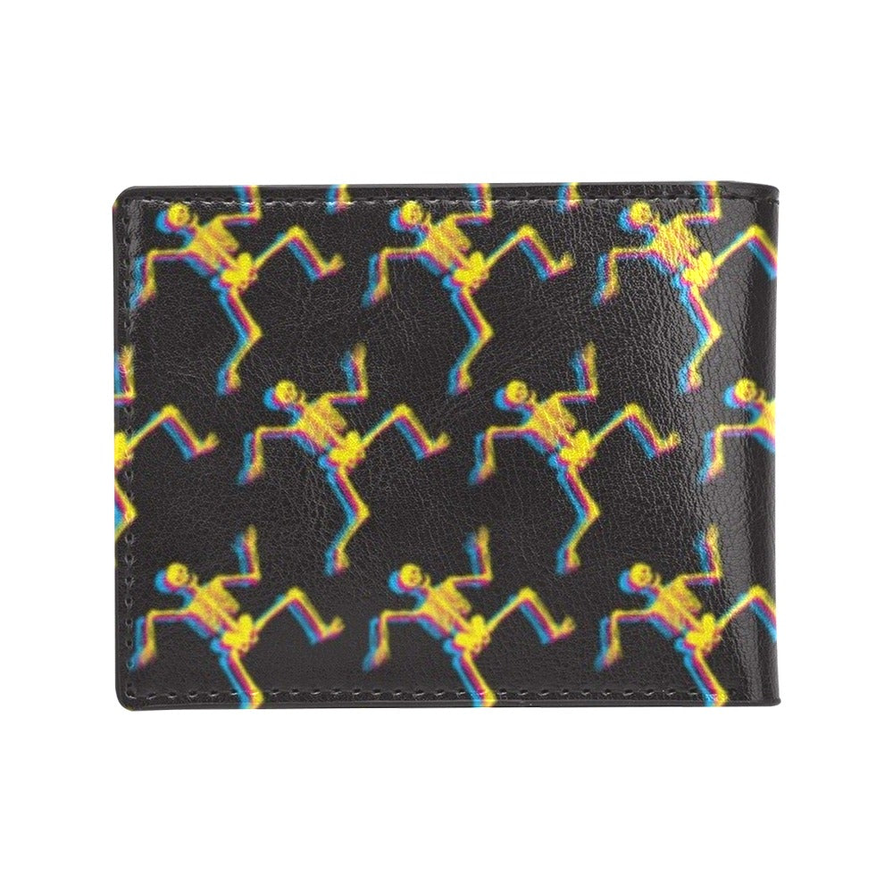 Skeleton Skeleton 3D Print Design LKS301 Men's ID Card Wallet