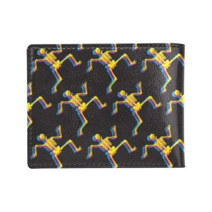 Skeleton Skeleton 3D Print Design LKS301 Men's ID Card Wallet