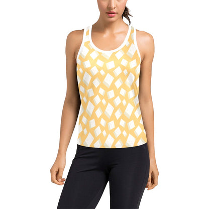 Tofu Print Design LKS302 Women's Racerback Tank Top