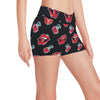 Cherry Pattern Print Design CH04 Yoga Shorts