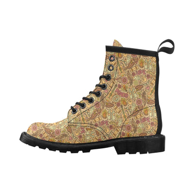 Hippie Print Design LKS305 Women's Boots